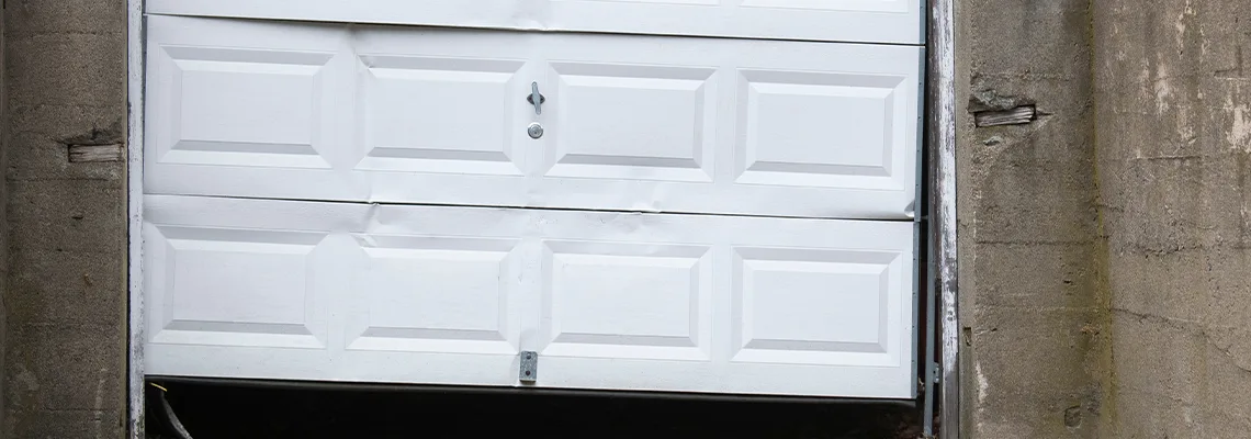 Garage Door Got Hit By A Car Dent Removal in Normal, IL